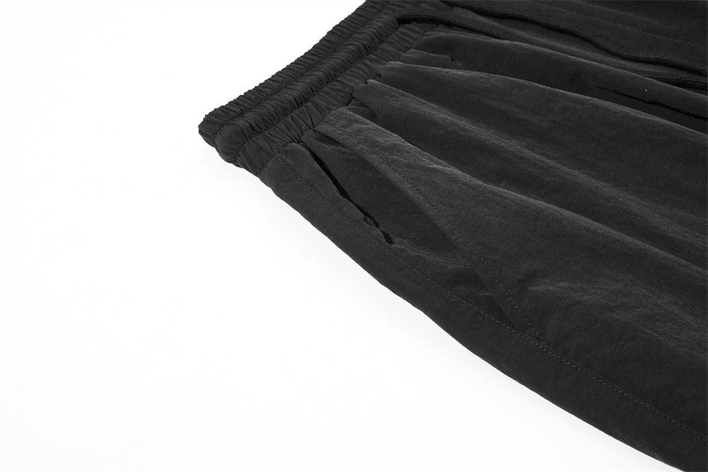 Wide-Leg Cargo Sweatpants with Star-Print Bandana Waistband