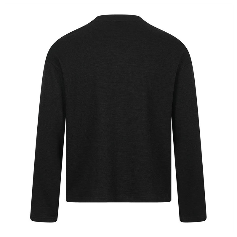 Long Sleeve Graphic T-Shirt – Rock & Rap Print Oversized Crew Neck