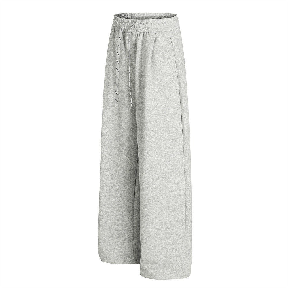 Pantalon de survêtement homme à jambes larges – Coupe ample, taille élastique, coloris uni