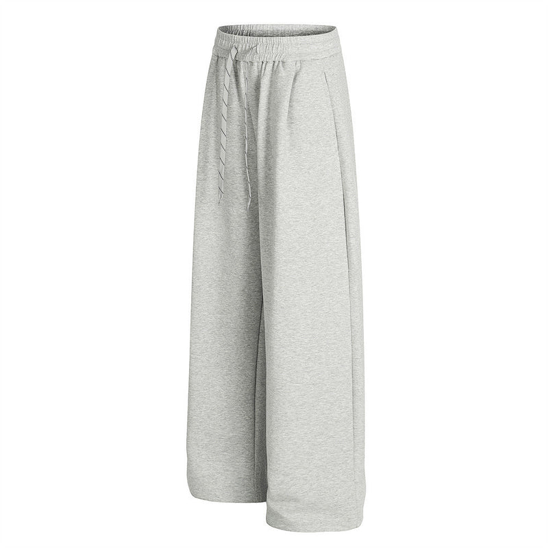 Pantalon de survêtement homme à jambes larges – Coupe ample, taille élastique, coloris uni