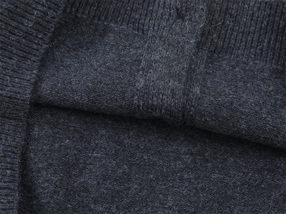 Gilet-pull boutonné oversize en maille pour homme