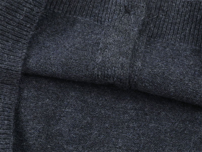 Gilet-pull boutonné oversize en maille pour homme