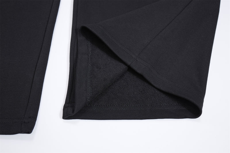 Pantalon de survêtement à jambes larges avec imprimé gothique – Pantalon molletonné baggy hip-hop