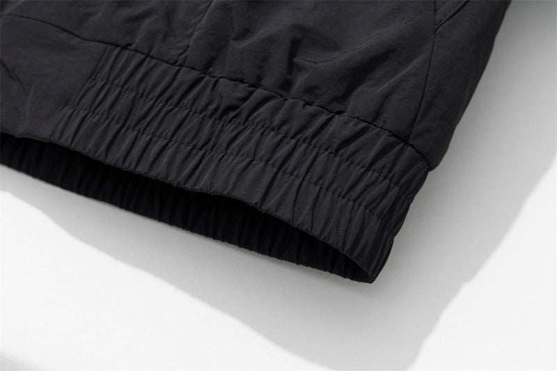 Fur-Trim Hooded Bomber Jacket – Men's Winter Padded Coat with Dual Zip Pockets