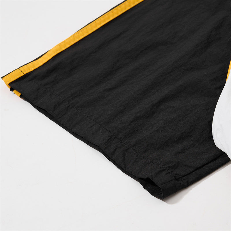 Mafa Racing Zip-Up Short Sleeve Track Jacket – Streetwear Colorblock Sport Top