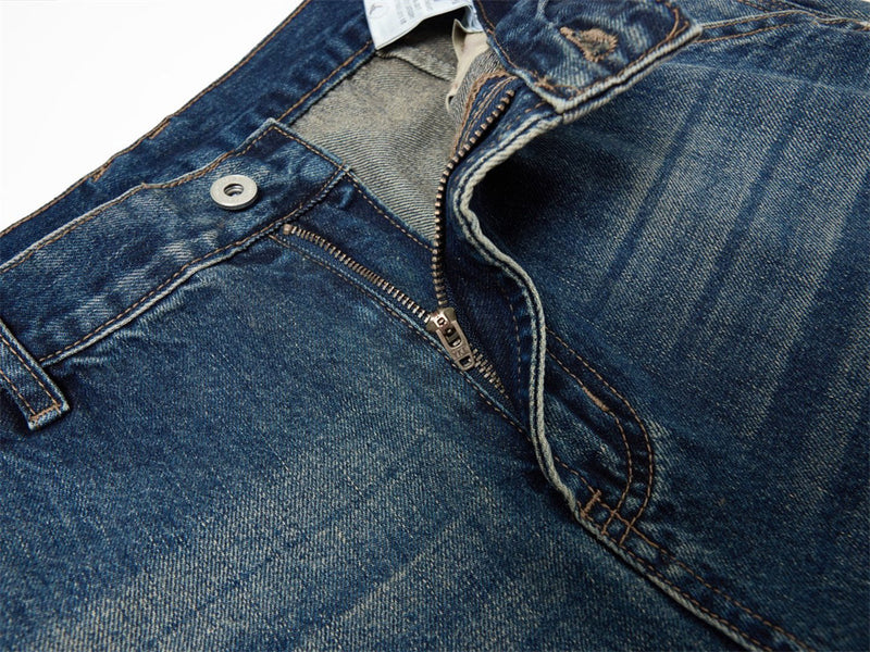 Men's Baggy Carpenter Jeans – Vintage Washed Wide-Leg Denim