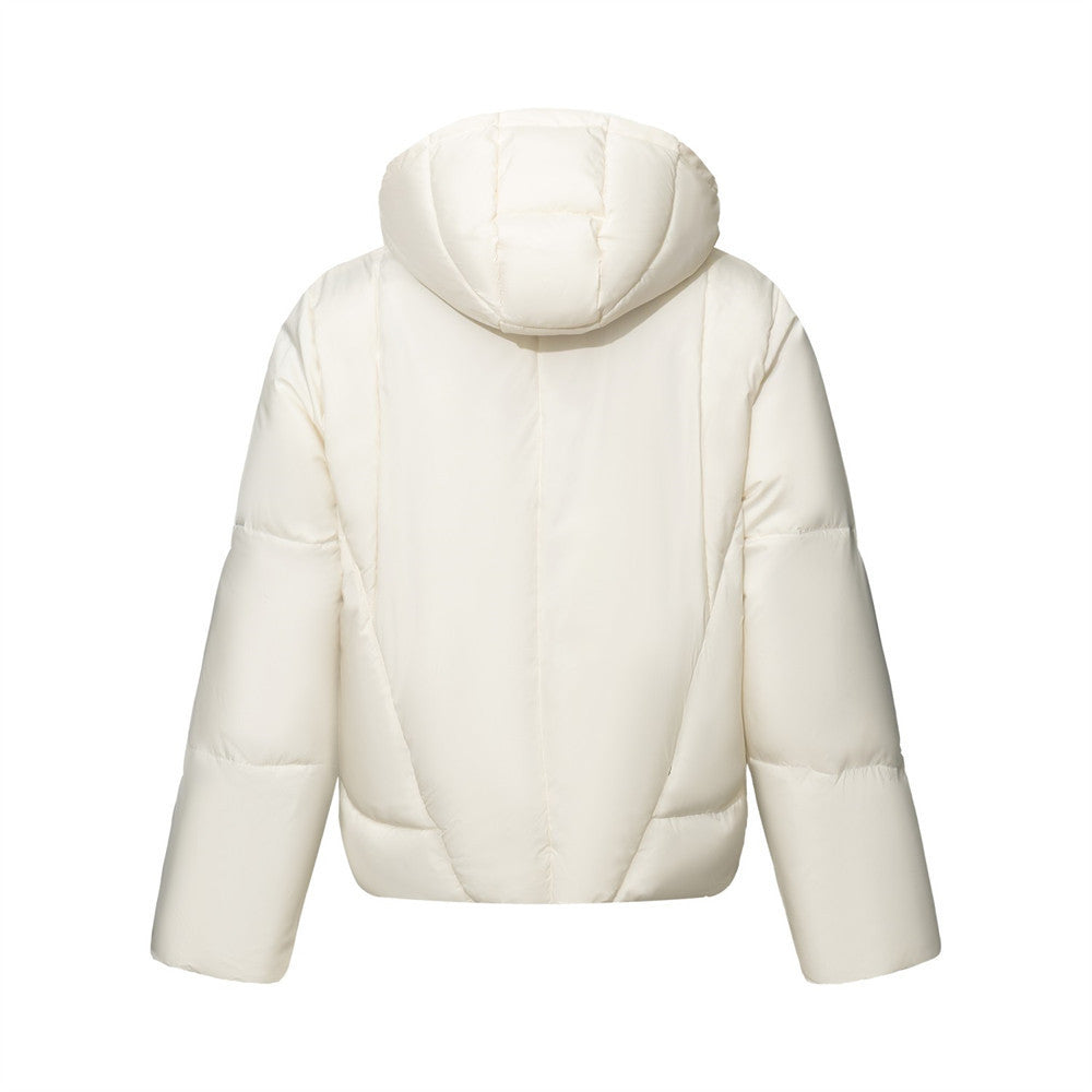 Oversized Hooded Puffer Jacket – Quilted Thick Padded Winter Coat
