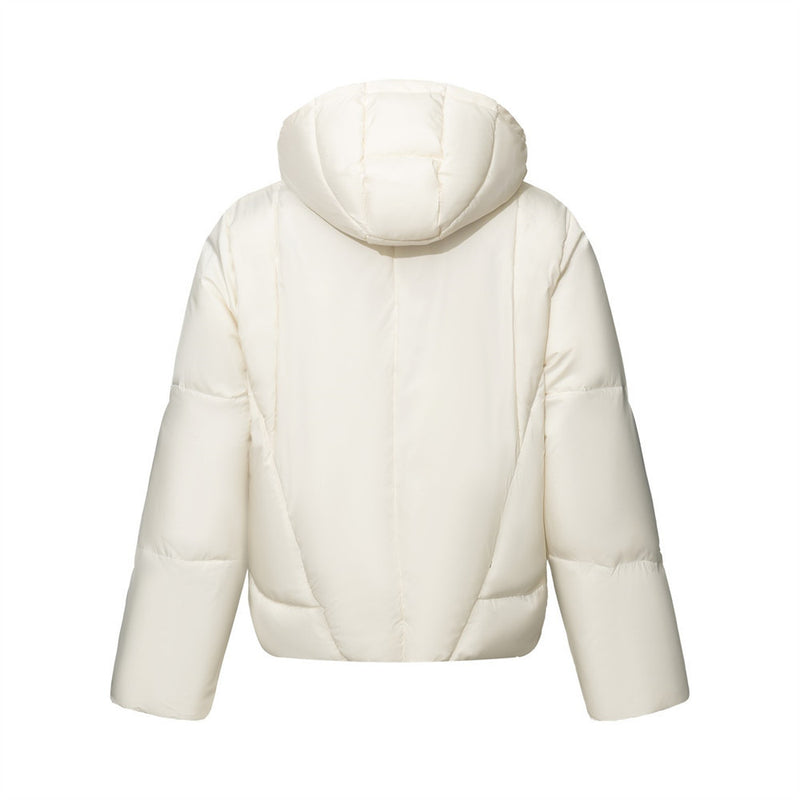 Oversized Hooded Puffer Jacket – Quilted Thick Padded Winter Coat