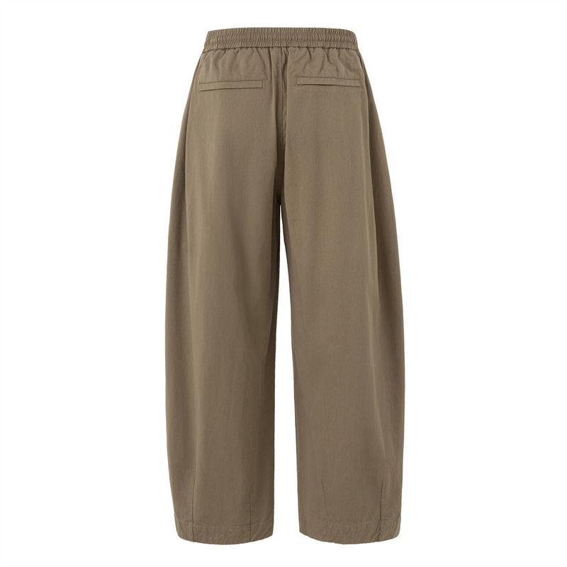 Men's Baggy Wide-Leg Pants – Relaxed Fit Drawstring Waist Street Style