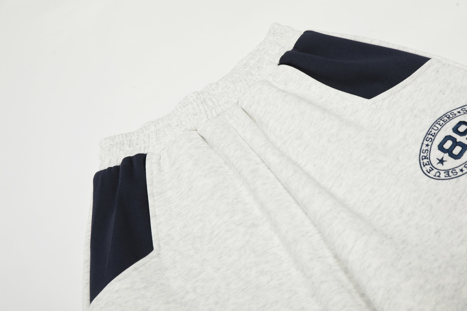 Wide-Leg Colorblock Sweatpants with Varsity 89 Badge