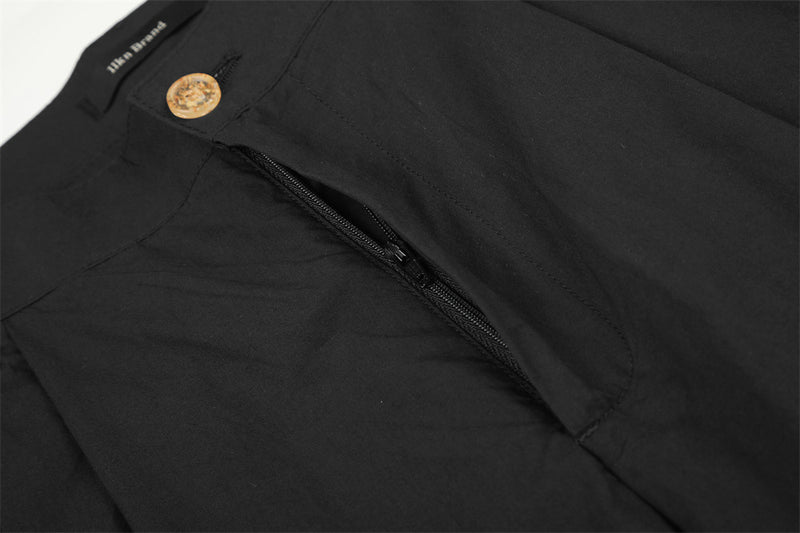 Wide-Leg Pleated Trousers – High-Street Drape Fit Pants