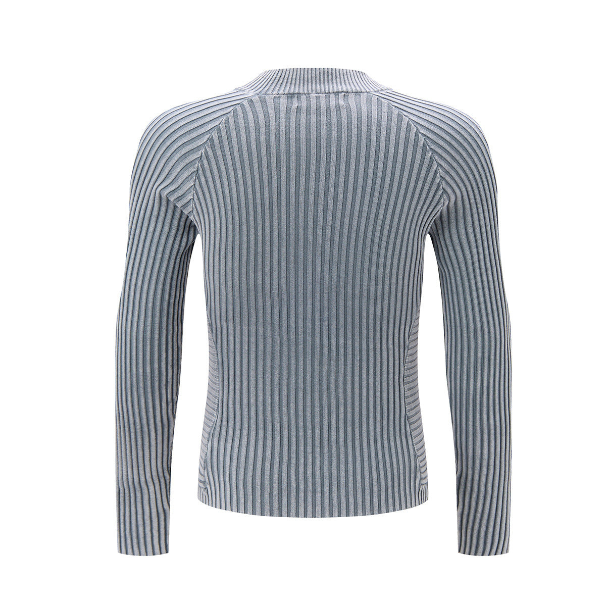 Underground Ribbed Crew Neck Sweater – Washed Slim-Fit Knit Top