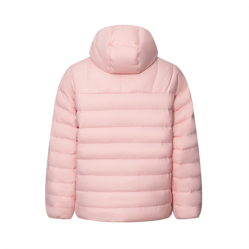 Half-Zip Puffer Hoodie Jacket – Oversized Quilted Pullover