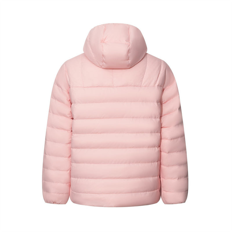 Half-Zip Puffer Hoodie Jacket – Oversized Quilted Pullover