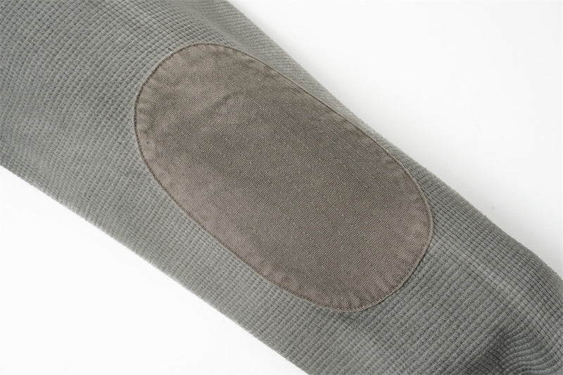 Sweat à capuche homme en maille gaufrée délavée à l’acide, oversize, avec poches cargo zippées