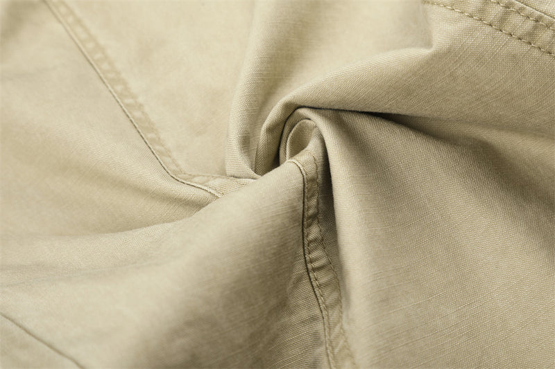 Wide-Leg Cargo Pants – Multi-Pocket Straight-Fit Workwear Trousers