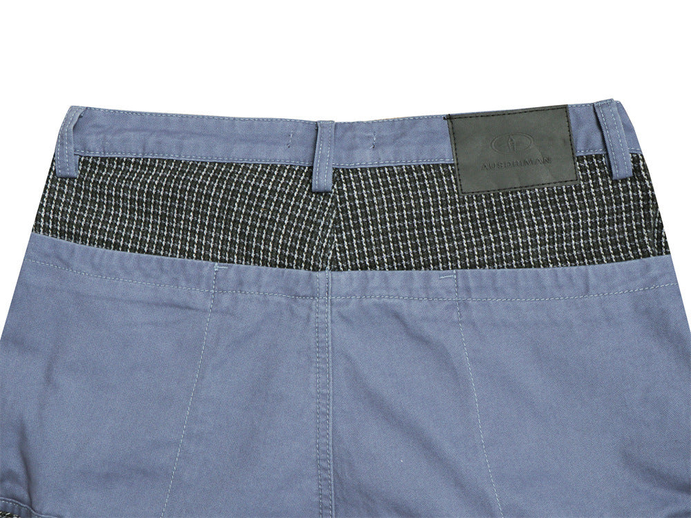 Men's Wide-Leg Cargo Pants with Multi-Pocket Utility Design