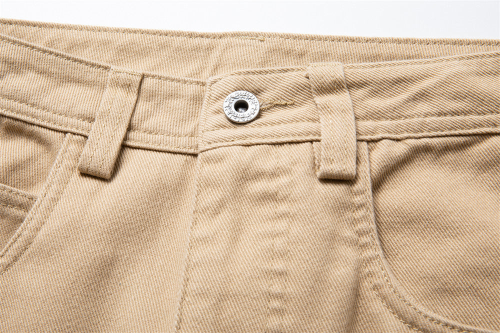 Baggy-Cargohose für Herren mit weitem Bein, Einsätzen und Workwear-Stil