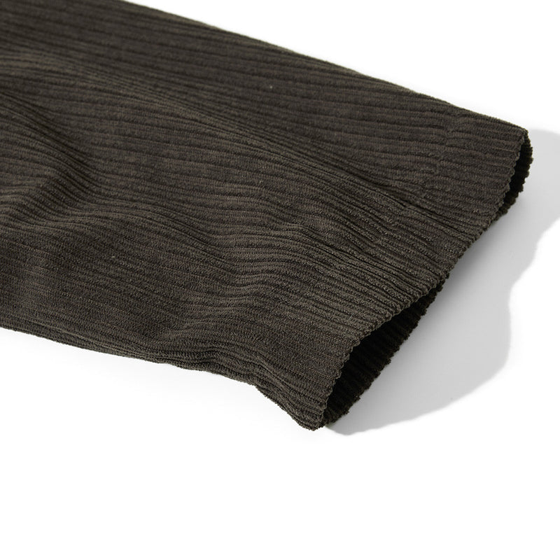 Chaqueta corta con cremallera y cuello alto - Corte holgado y textura de canalé