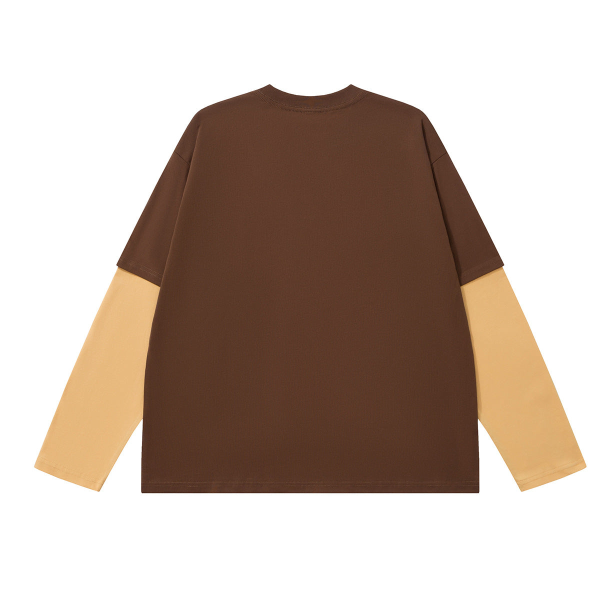 Langarmshirt im Faux-Zweiteiler-Look – Streetwear-T-Shirt mit Sternenprint