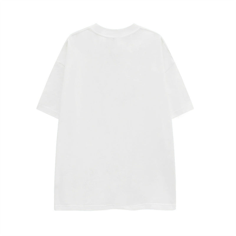 3D Strawberry Print Oversized Drop-Shoulder T-Shirt