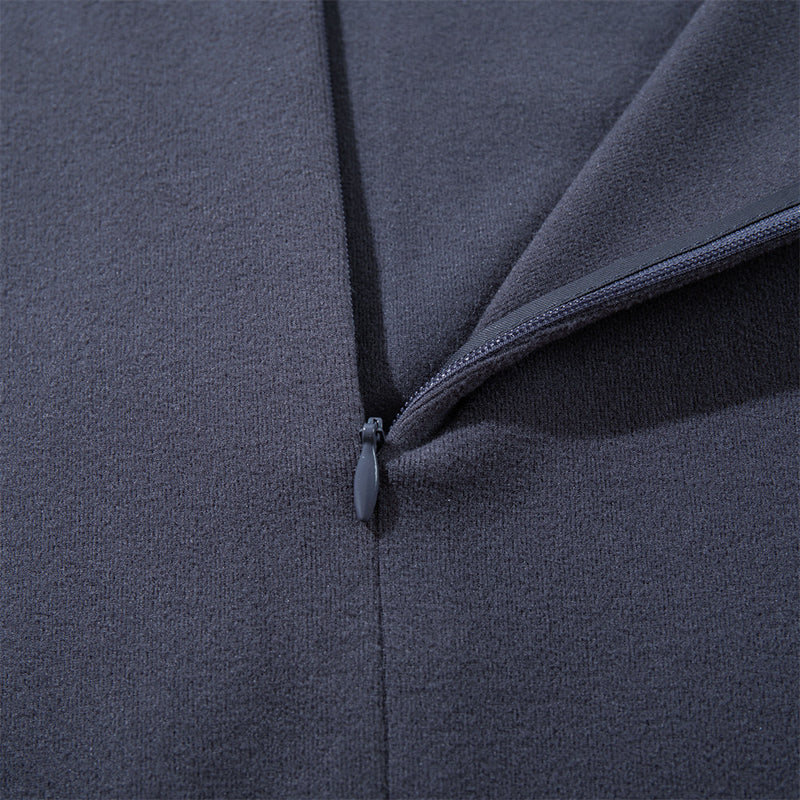 Long Sleeve Mock Neck Top with Hidden Zip – Slim Fit Men's Layering Shirt