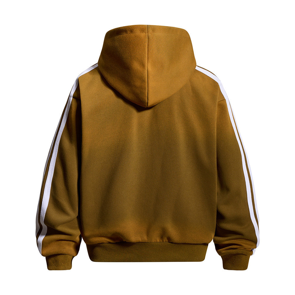 Punk Graphic Zip-Up Hoodie – Vintage Spray-Dye Oversized Streetwear Jacket