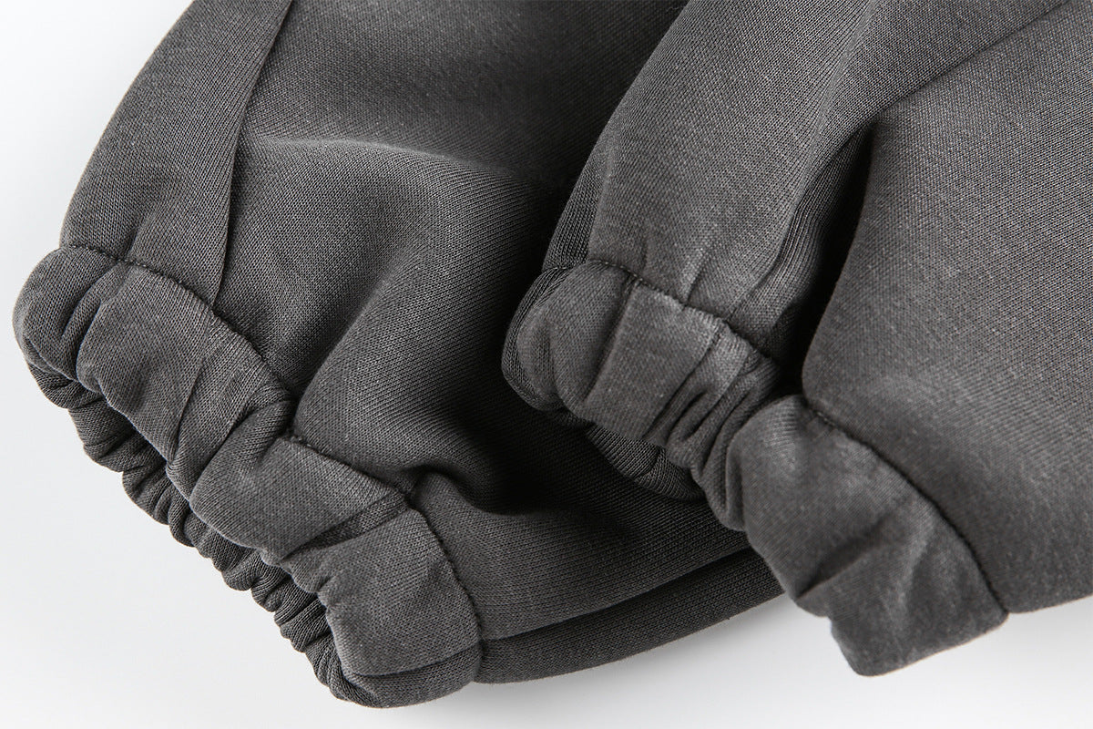 Hoodie zippé oversize doublé en molleton