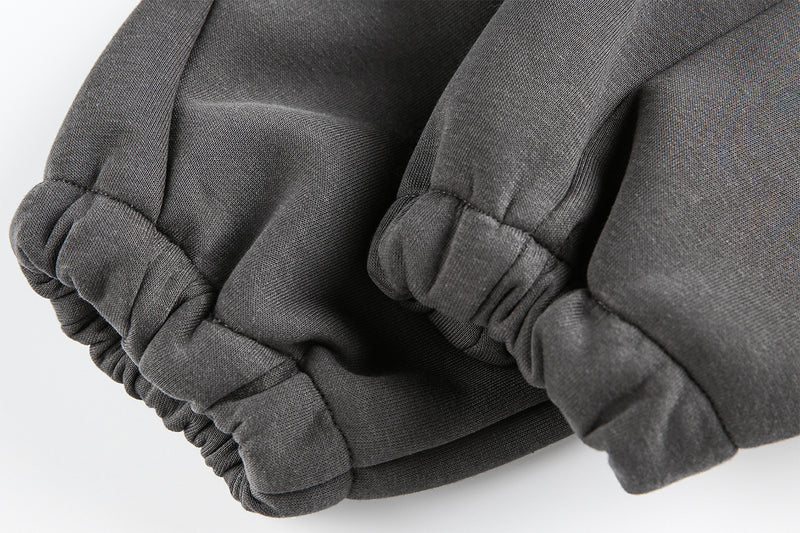 Hoodie zippé oversize doublé en molleton