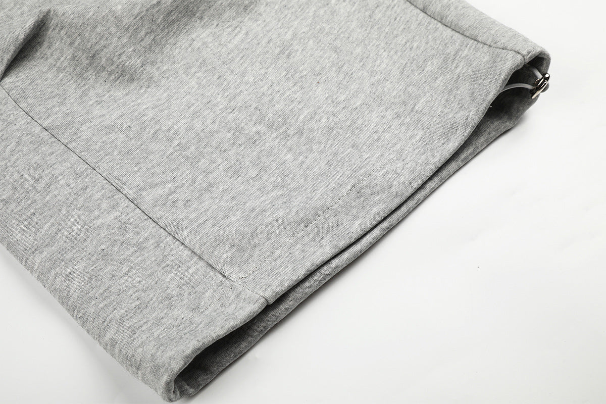 Pantalon cargo de survêtement coupe ample, jambes larges, graphique brodé, baggy