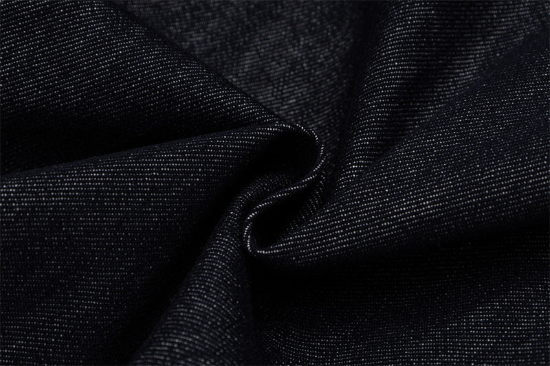 Men's Dark Indigo Denim Jacket with Red Contrast Seam Detail