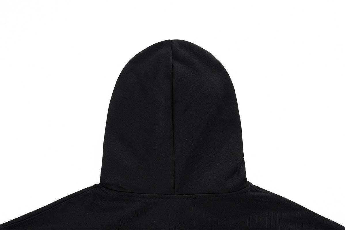 Oversized Black Hoodie with Old English 99 & Growing Mo Graphic Print