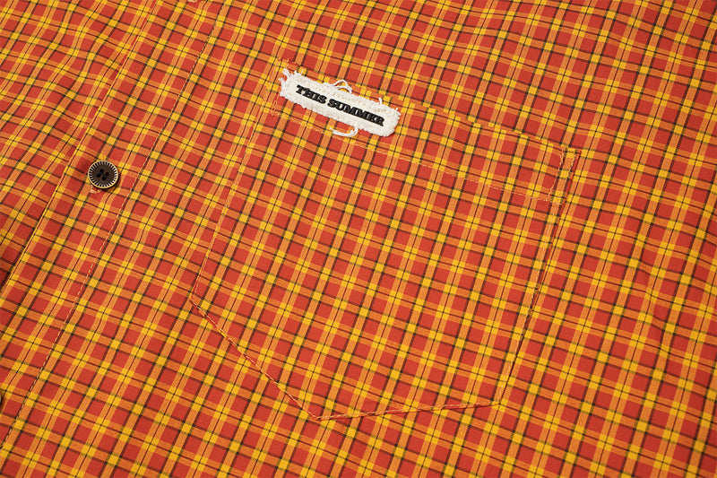 Chemise en flanelle à carreaux bleus – Coupe décontractée, manches longues et boutonnage