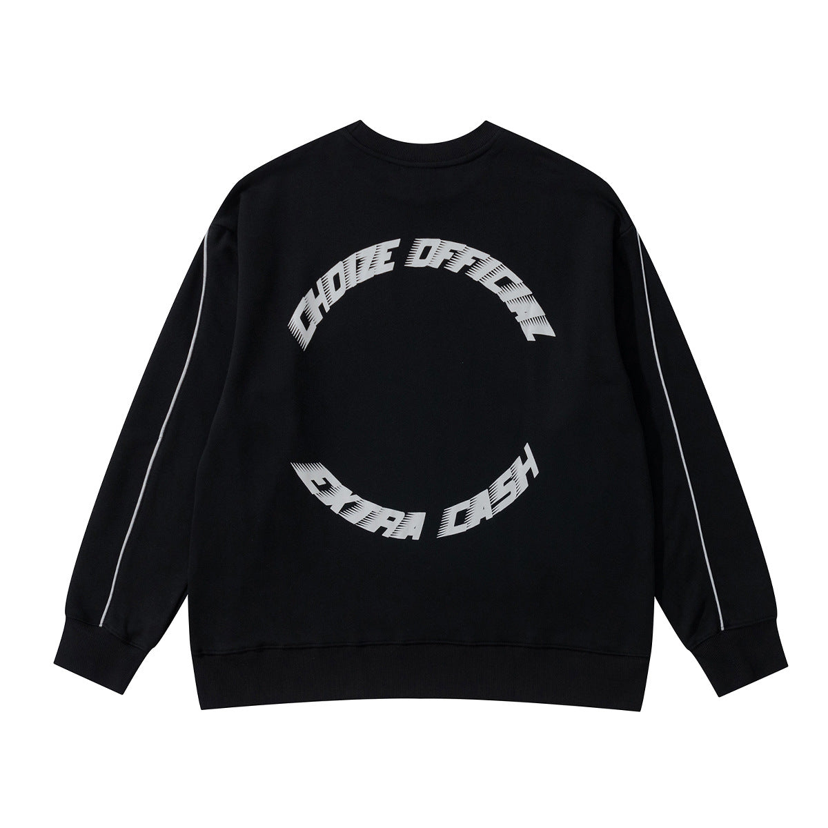 Sweat-shirt col rond homme Choize Official – Imprimé graphique et passepoil contrastant