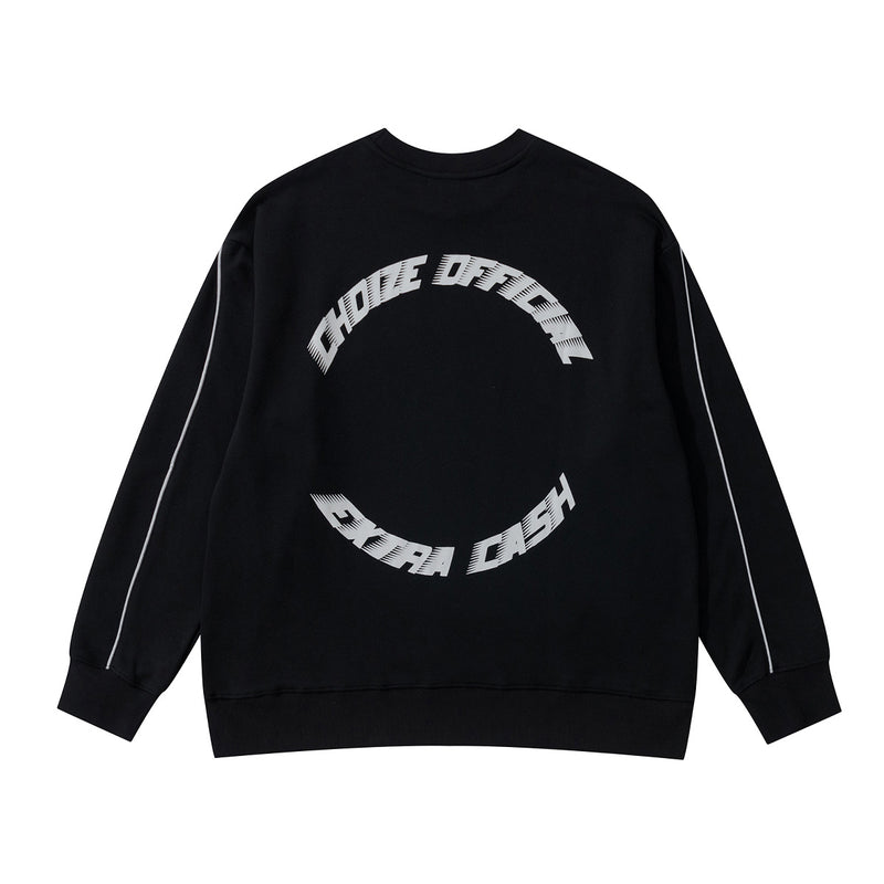 Sweat-shirt col rond homme Choize Official – Imprimé graphique et passepoil contrastant