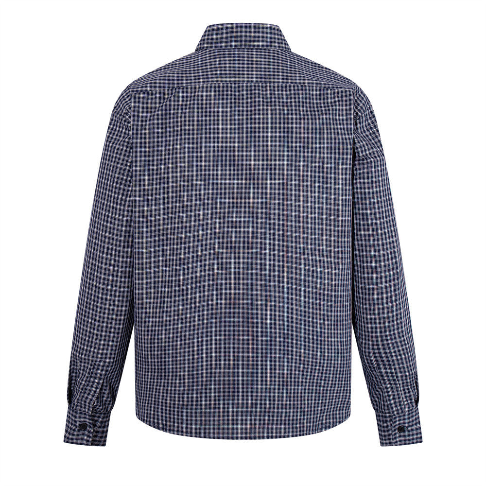 Men's Plaid Long-Sleeve Shirt – Relaxed Fit Button-Up
