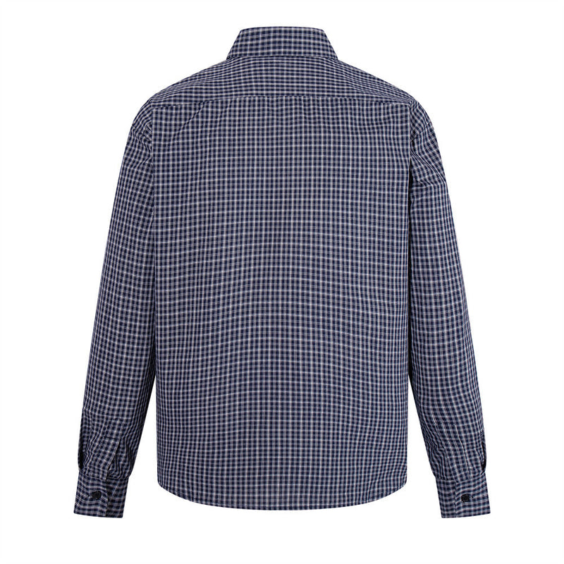 Men's Plaid Long-Sleeve Shirt – Relaxed Fit Button-Up