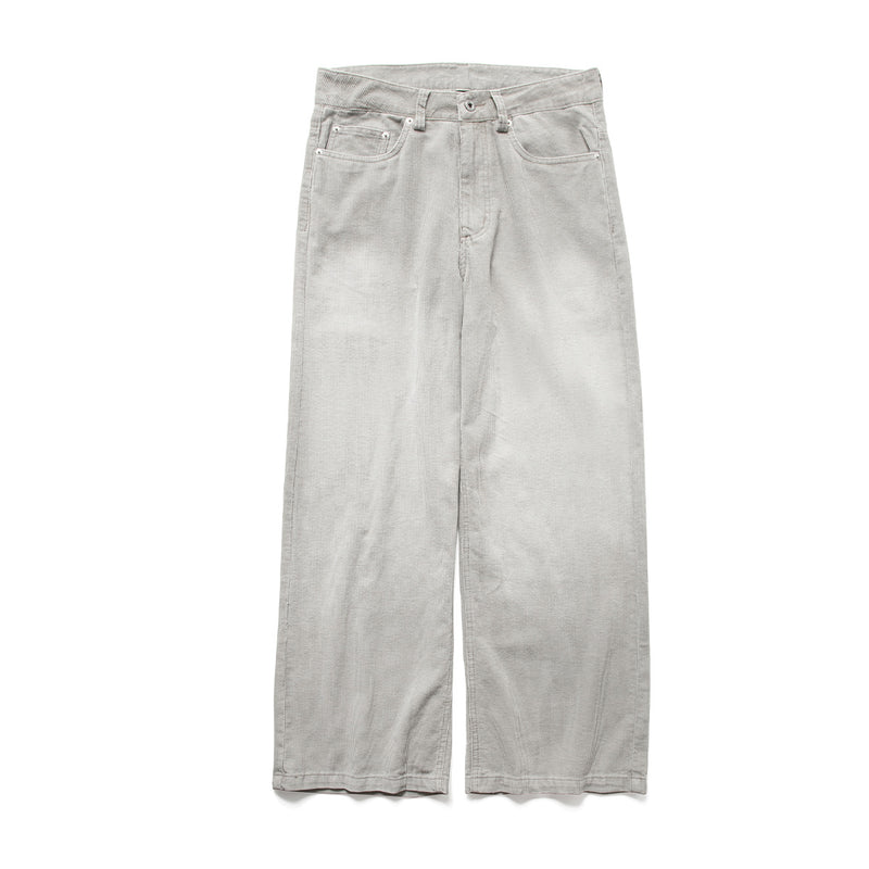 Baggy-Cordhose für Herren – Wide-Leg, gewaschen, Vintage, gerades Bein