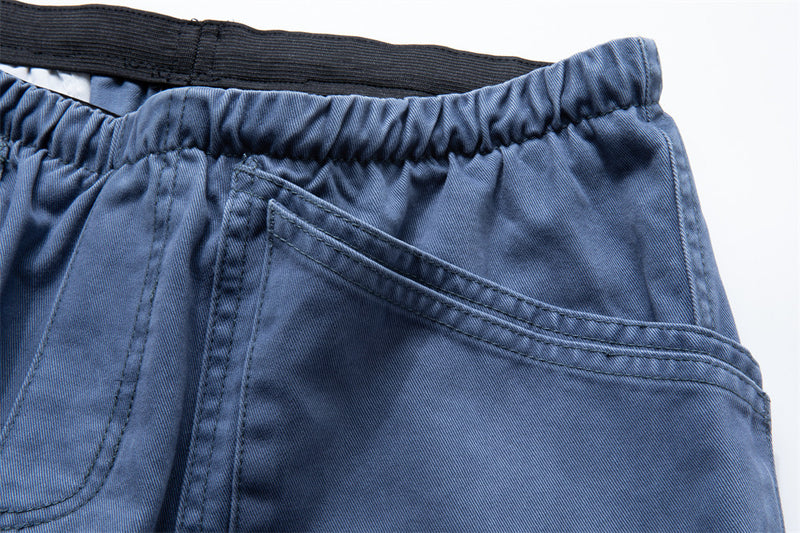Cargo-Hose mit weitem Bein – Utility-Hose für Herren mit Kordelzug und doppelten Fronttaschen