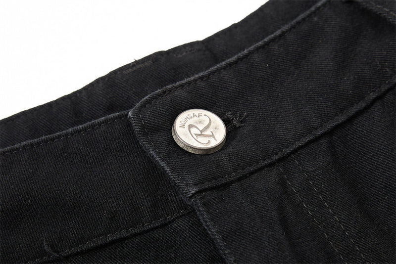 Wide-Leg Cargo Pants with Contrast Stripe Pockets – Men's Relaxed Straight