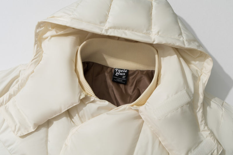 Doudoune oversize à capuche – Design matelassé déstructuré