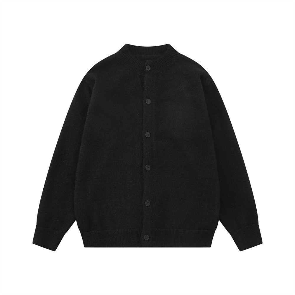 Gilet-pull boutonné oversize en maille pour homme