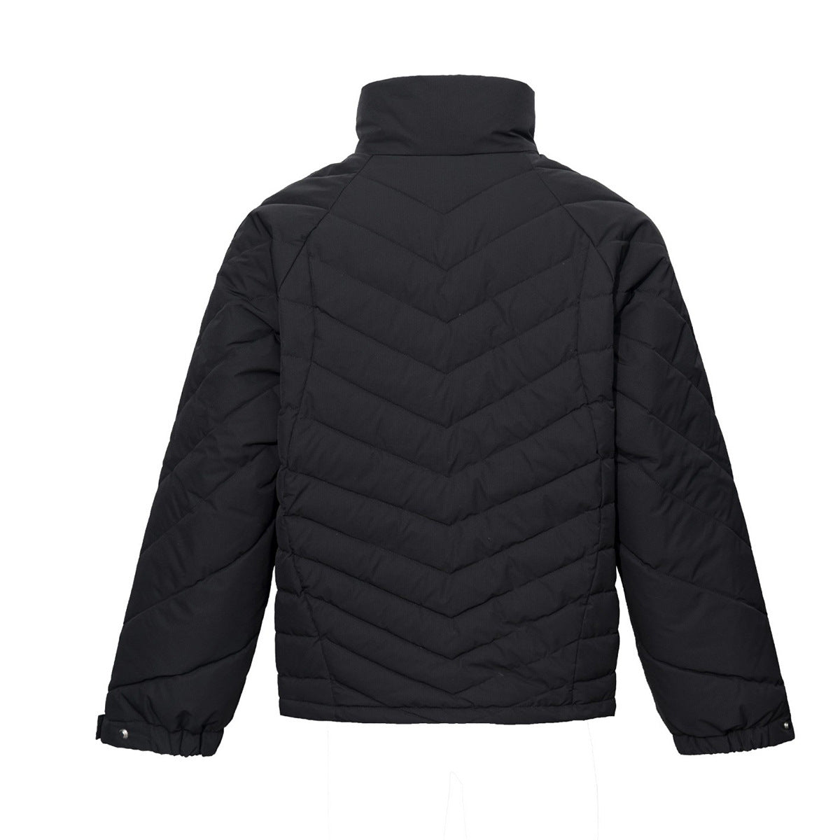 Herren-Stepp-Bomberjacke mit Stehkragen – Chevron-Pufferjacke