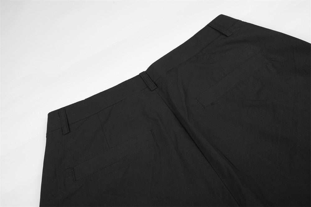 Wide-Leg Pleated Trousers – High-Street Drape Fit Pants