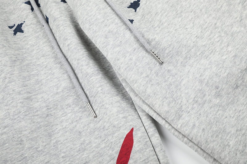Wide Leg Flowy Pants – Stars & Stripes Print Oversized Sweatpants
