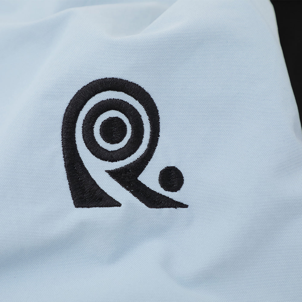 Baggy Long Sleeve Shirt Men's Colorblock Raglan Letter Embroidery Oversized