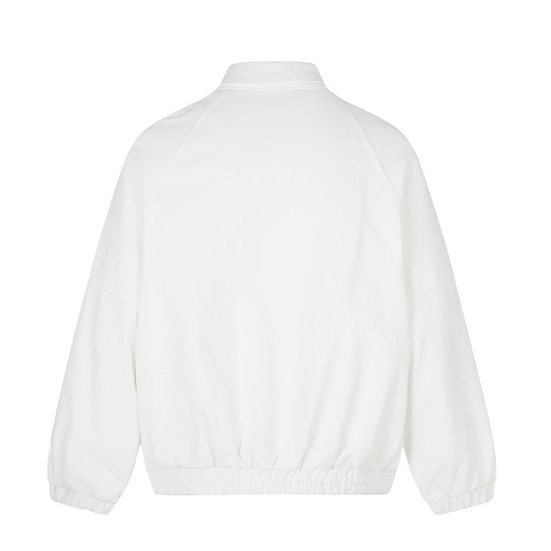Oversized Workwear Bomber Jacket – Relaxed Fit Button-Up Outerwear