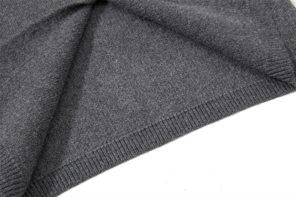 Men's Crewneck Knit Cardigan Sweater with Floral Buttons