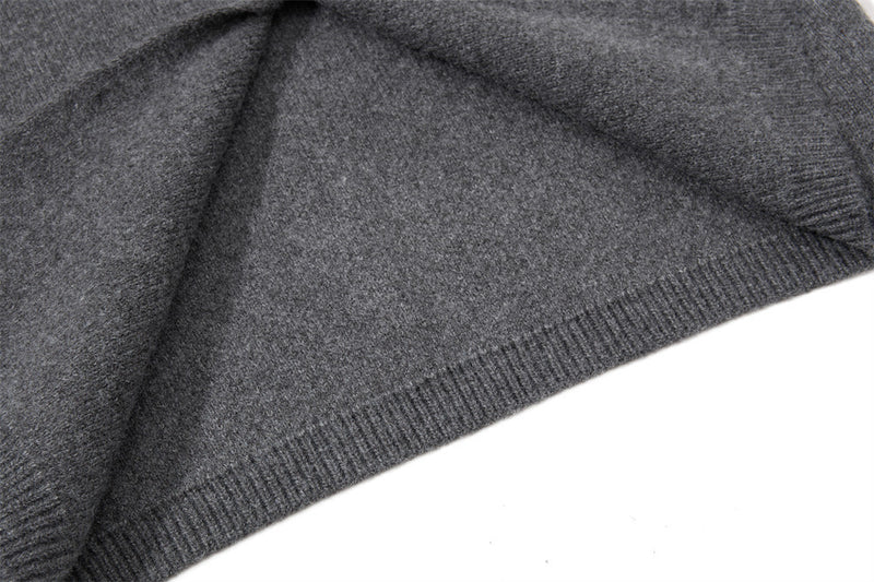 Men's Crewneck Knit Cardigan Sweater with Floral Buttons