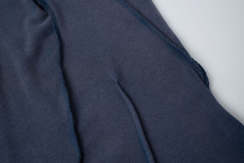 T-shirt manches courtes déconstruit à coutures 3D en relief – Streetwear délavé coupe ajustée
